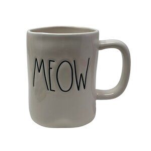 Rae Dunn Meow Mug Ceramic 16oz Coffee Cup NEW Home Kitchen Decor  Meow Magenta